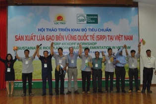 Tập đoàn Lộc Trời đưa quy chuẩn sản xuất lúa gạo Quốc tế SRP vào Cánh đồng lớn