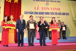 Hà Tĩnh tôn vinh 29 sản phẩm công nghiệp nông thôn tiêu biểu