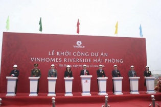 Khởi công Khu đô thị phức hợp Vinhomes Riverside Hải Phòng