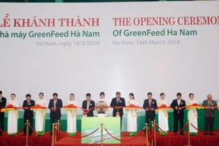 Hà Nam: Khánh thành nhà máy GreenFeed sản xuất thức ăn gia súc 37 triệu USD