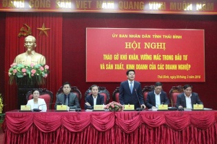Lãnh đạo Thái Bình đối thoại với nhà đầu tư, doanh nghiệp