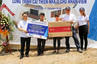 Doosan Vina cùng 37 chi nhánh toàn cầu ra quân trong “Ngày Doosan Vì Cộng Đồng”