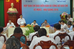 Đưa hội thảo về biến đổi khí hậu vào MDEC - Hậu Giang 2016