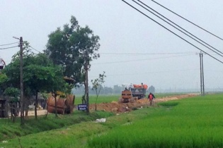 Nghi ngại chất lượng thi công tại một dự án nông nghiệp ở Hà Tĩnh