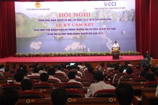 Quảng Ninh bắt tay VCCI hỗ trợ và phát triển doanh nghiệp