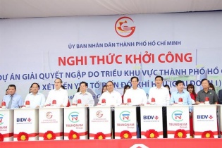 Khởi công Dự án chống ngập 10.000 tỷ tại TP.HCM