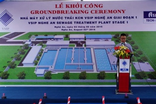 VSIP Nghệ An khởi công Nhà máy xử lý nước thải