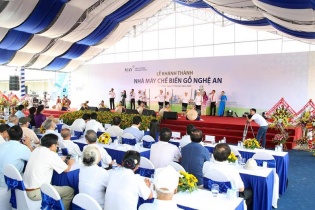 Khánh thành Nhà máy chế biến gỗ lớn nhất Đông Nam Á tại Nghệ An