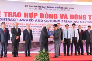 Trao hợp đồng và động thổ gói thầu 1a tuyến đường sắt Bến Thành – Suối Tiên