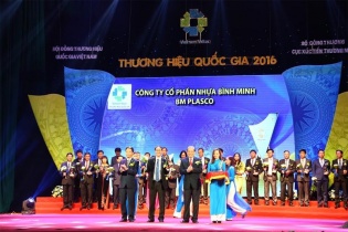 Nhựa Bình Minh vinh dự đạt Thương hiệu Quốc gia