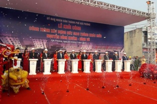 Hải Phòng khởi công xây nút giao thông đường Nguyễn Bỉnh Khiêm - Đình Vũ