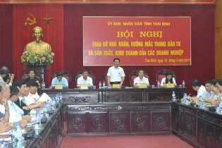 Chủ tịch Thái Bình Nguyễn Hồng Diên: Giải quyết thỏa đáng khó khăn, vướng mắc của doanh nghiệp
