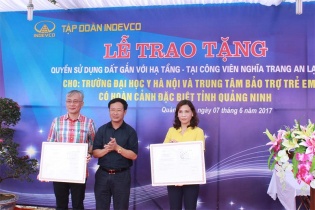 Tập đoàn Indevco tặng đất trong Công viên An Lạc cho người hiến thân thể cho y học