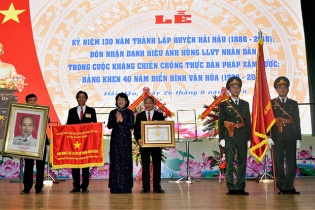 Huyện Hải Hậu đón nhận danh hiệu Anh hùng lực lượng vũ trang nhân dân
