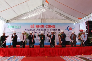 Airtech Thế Long khởi công Dự án Nhà máy sản xuất thiết bị y tế và công nghệ làm sạch