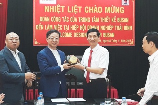 Hiệp hội Doanh nghiệp Thái Bình ký kết hợp tác với Trung tâm thiết kế Busan Hàn Quốc
