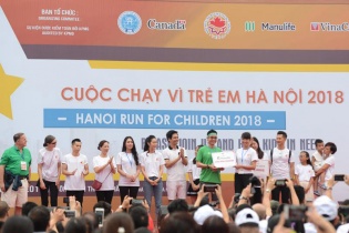 500 nhân viên và đại lý của Manulife Việt Nam tham gia cuộc chạy vì trẻ em Hà Nội 2018