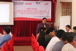 Chia sẻ kinh nghiệm xây dựng năng lực cộng đồng ứng phó biến đổi khí hậu tại ĐBSCL