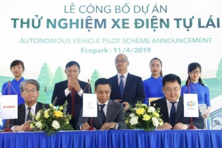 Ba ông lớn Yamaha, FPT, Ecopark hợp tác chạy thử xe điện tự lái