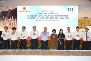 TH khởi công dự án trang trại bò sữa 3.800 tỷ đồng tại Thanh Hóa