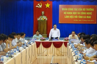 Bộ Khoa học và Công nghệ hỗ trợ Cà Mau xây dựng trung tâm khởi nghiệp đổi mới, sáng tạo