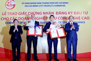 TP. Hồ Chí Minh trao giấy phép cho 9 dự án, tổng vốn lên đến hơn 777 triệu USD