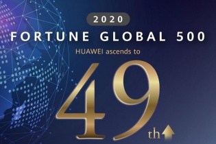 Huawei đứng vị trí 49 trên bảng xếp hạng Fortune Global 500 năm 2020