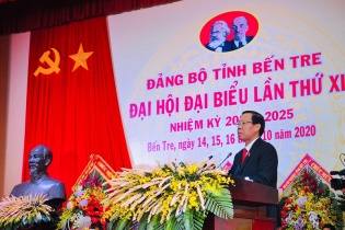 Ông Phan Văn Mãi tái đắc cử Bí thư Tỉnh ủy Bến Tre