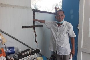 Nhà dân nứt nẻ, Dự án Cải thiện môi trường nước phía Đông Sơn Trà vẫn thi công