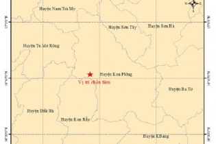 1 ngày xảy ra 9 trận động đất tại huyện Kon Plông, Kon Tum