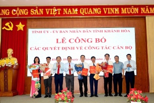 Khánh Hòa điều động, bổ nhiệm hàng loạt cán bộ