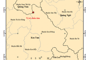 Liên tiếp xảy ra 5 trận động đất tại Kon Tum