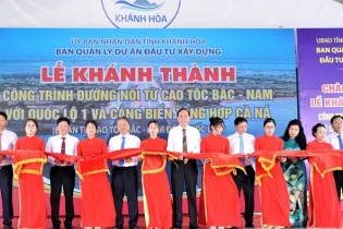Khánh Hòa khánh thành đường giao thông nối cao tốc và Cảng biển tổng hợp Cà Ná Khánh Hòa khánh thành đường giao thông nối cao tốc và Cảng biển tổng hợp Cà Ná