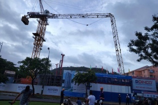 Điều tra, làm rõ vụ gãy cần trục tháp tại Dự án chung cư Tháp Đại Dương