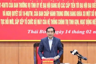 Thái Bình tăng cường kiểm tra việc thực hiện Chỉ Thị 35-CT/TW và Nghị Quyết 18-NQ/TW
