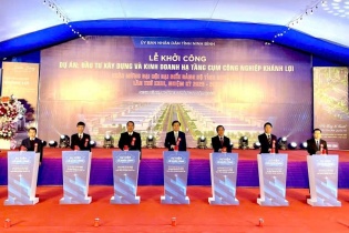 Ninh Bình khởi công Cụm công nghiệp Khánh Lợi