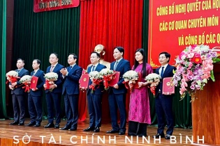 Ông Đặng Thái Sơn được bổ nhiệm giữ chức Giám đốc Sở Tài chính Ninh Bình