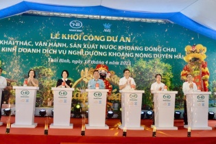 Thái Bình: Công ty Nhân Bình khởi công dự án kinh doanh nước khoáng nóng 