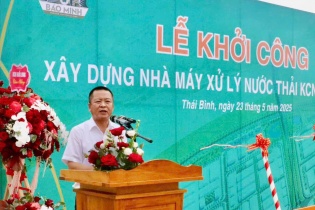 Thái Bình: Khởi công Nhà máy xử lý nước thải tại KCN Hải Long, đón đầu làn sóng đầu tư mới
