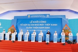 Khởi công siêu dự án Thép Xanh Xuân Thiện:  Đòn bẩy công nghiệp hóa và kinh tế biển Nam Định