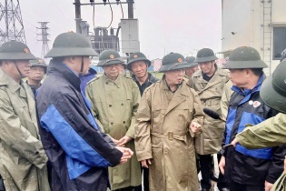 Phó thủ tướng Trần Hồng Hà kiểm tra công tác ứng phó bão số 3 tại Hưng Yên