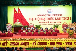 Đại hội Đại biểu Đảng bộ tỉnh Ninh Bình lần thứ I: Khởi đầu mới, tầm vóc mới, khát vọng mới Đại hội Đại biểu Đảng bộ tỉnh Ninh Bình lần thứ I: Khởi đầu mới, tầm vóc mới, khát vọng mới