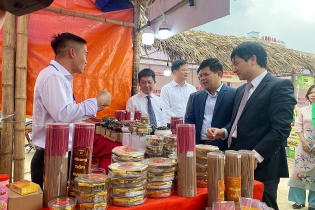 Hơn 1.000 sản phẩm nông sản góp mặt tại hội chợ hoa Xuân huyện Phúc Thọ