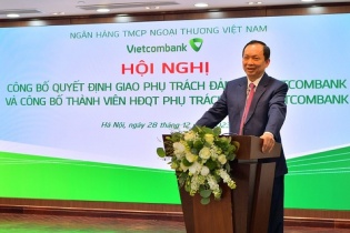 Vietcombank tổ chức hội nghị công bố quyết định giao phụ trách Đảng bộ và thành viên phụ trách Hội đồng quản trị