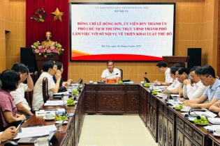 Sở Nội vụ Hà Nội thành lập 3 Tổ biên tập xây dựng văn bản thi hành Luật Thủ đô