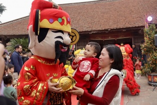 [Ảnh] Chìm đắm trong không khí Tết cổ truyền tại Làng cổ Đường Lâm