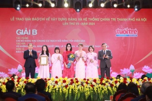 Hà Nội: 33 tác phẩm đạt giải Báo chí về xây dựng Đảng và hệ thống chính trị lần thứ VII