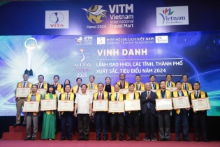 VITA AWARDS 2025: Vinh danh 224 cá nhân và tổ chức tiêu biểu trong ngành du lịch