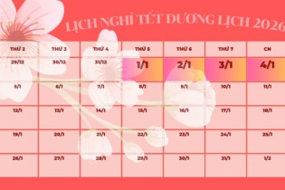 Nghỉ Tết Dương lịch 2026 linh hoạt theo đặc thù từng doanh nghiệp