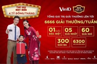 100 tỷ đồng tri ân chủ thẻ VinID trong "365 ngày vui"
